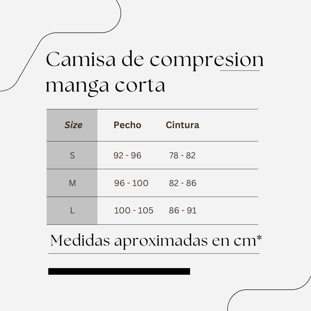 Guía de tallas - Camisas de compresion goticas